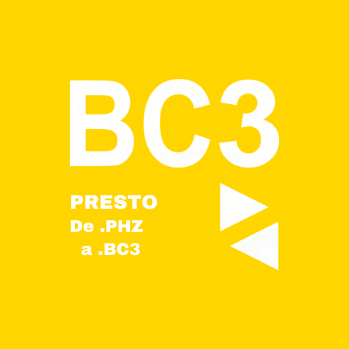 Exportación de ficheros .PHZ (Presto) a .BC3