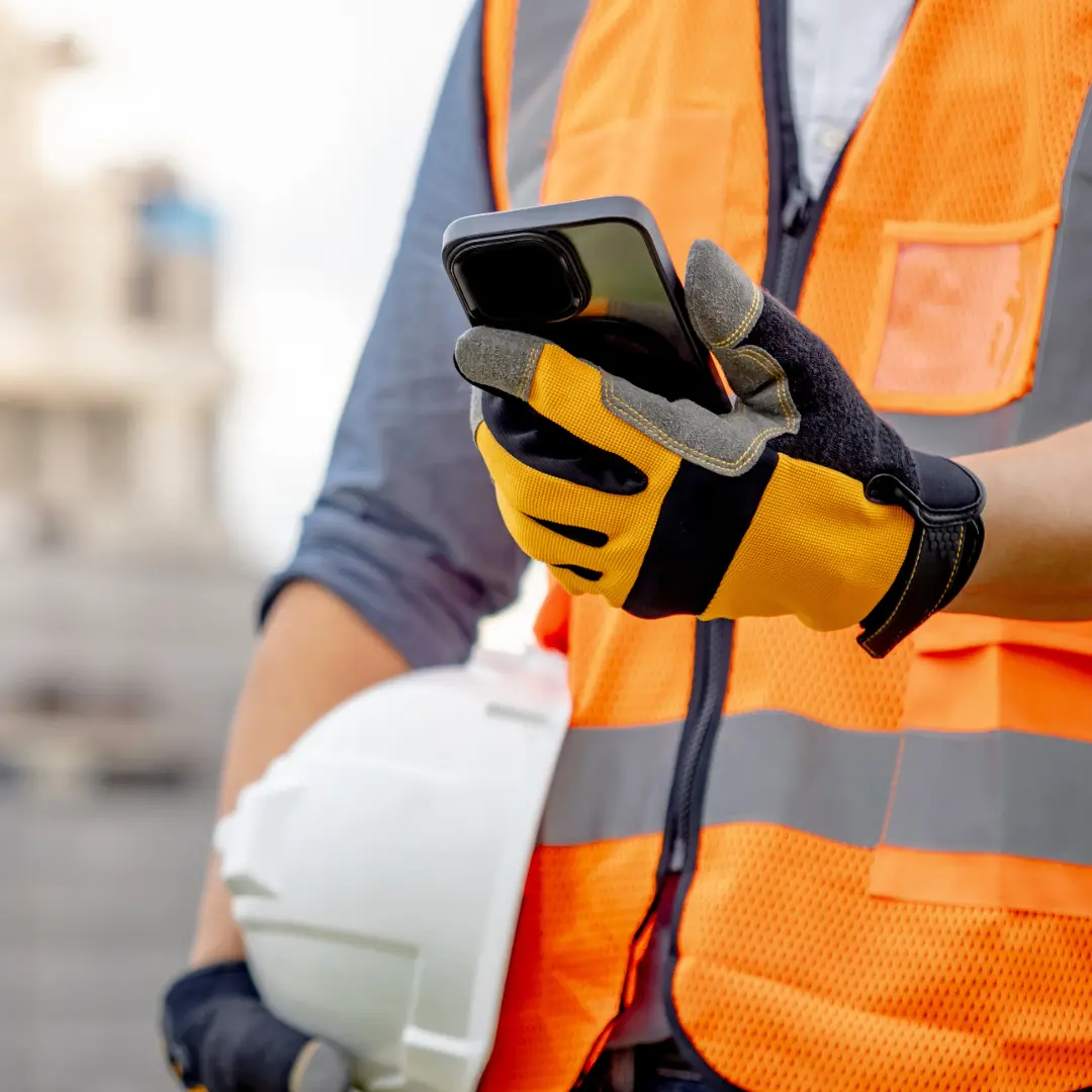 App de gestión en la construcción usada por jefe de obra en tablet en España
